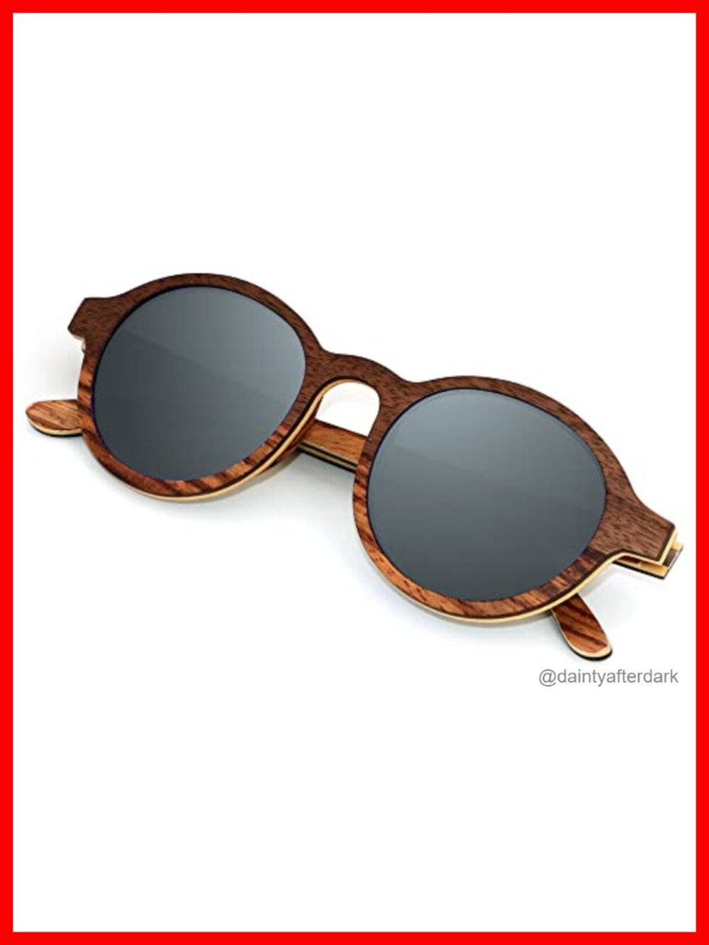 Polarized Wooden Sunglasses UV Protection Bamboo Full Rim Shades